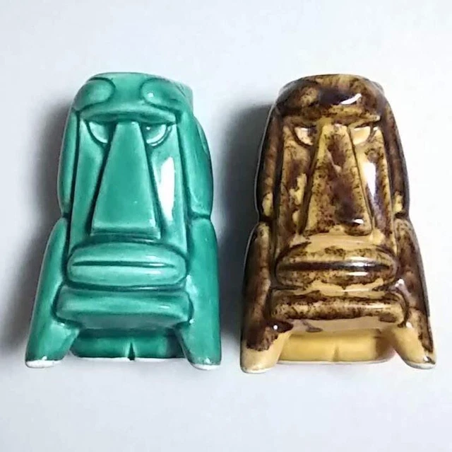Trader Vic's x Tiki Farm 2002 Shag Surfing Shot grass 2pcs set Vintage