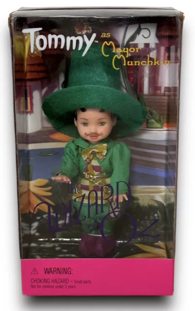 Vintage 1999 Wizard of Oz Tommy as Mayor Munchkin Doll Barbie Mattel 25817 NRFB