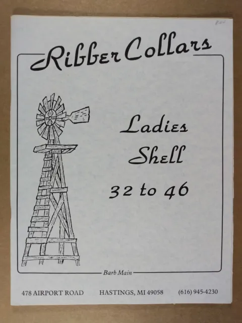 Ribber Collars Ladies Shell 32 to 46 by Barb Main Machine Knitting Book