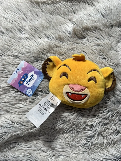 DISNEY STORE THE Lion King SIMBA Double Side Emoji Plush 5