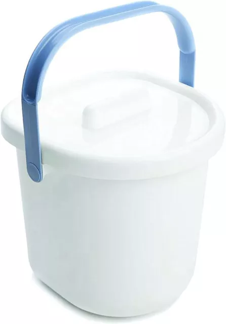 Nappy Pail Waste Disposal Bucket Easy Carry Handle The Neat Nursery Co. Blue