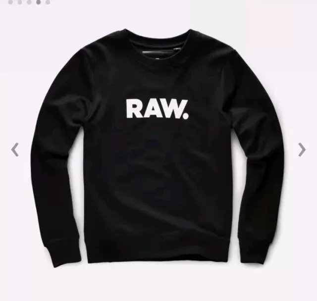 G-Star Raw Hodin Long Sleeve Black Crew Neck Sweatshirt - Men's XXL