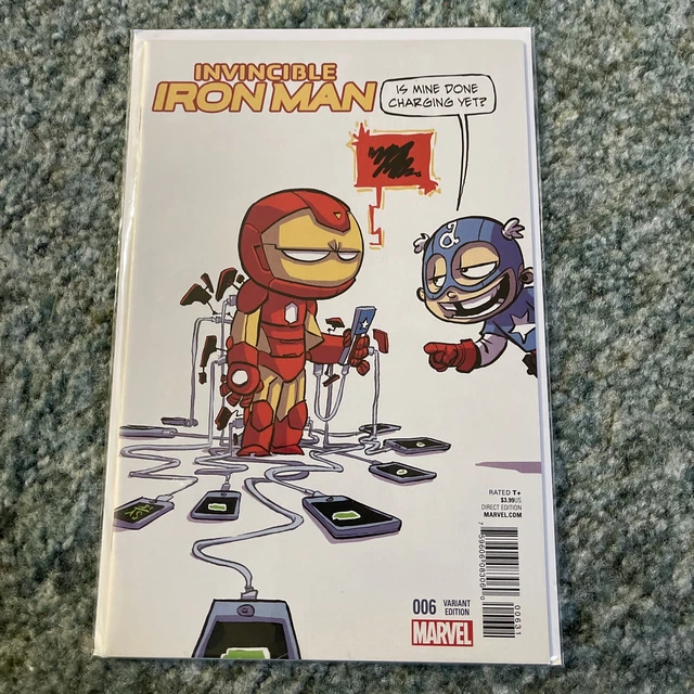 Invincible Iron Man #6 NM (2016) - Skottie Young Variant Cover / Marvel Comics