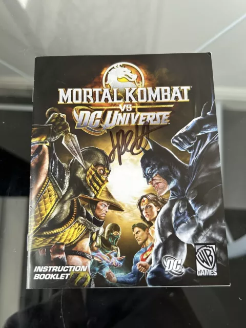 Mortal Kombat vs. DC Universe 2008 Signed Jimmy Palmiotti Instructions Only
