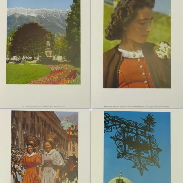 Innsbruck 1940s 1st German AgfaColor Book w/31 photos Austria Tyrol Tracht Dress