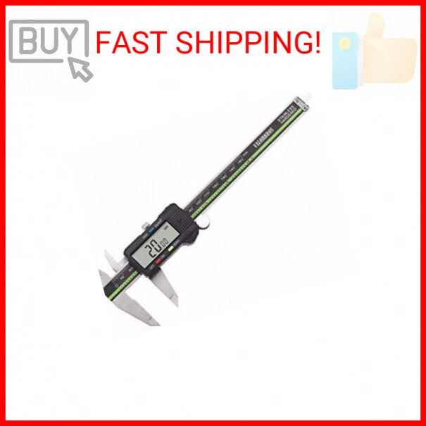 Sattiyrch Digital Caliper Stainless Steel with Large LCD Screen 6 Inch Millimete