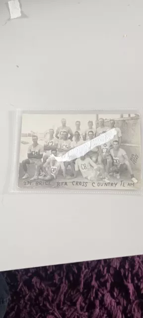 Postcard RP, 1919 27th Brigade RFA Cross Country Team , Egypt, Rare