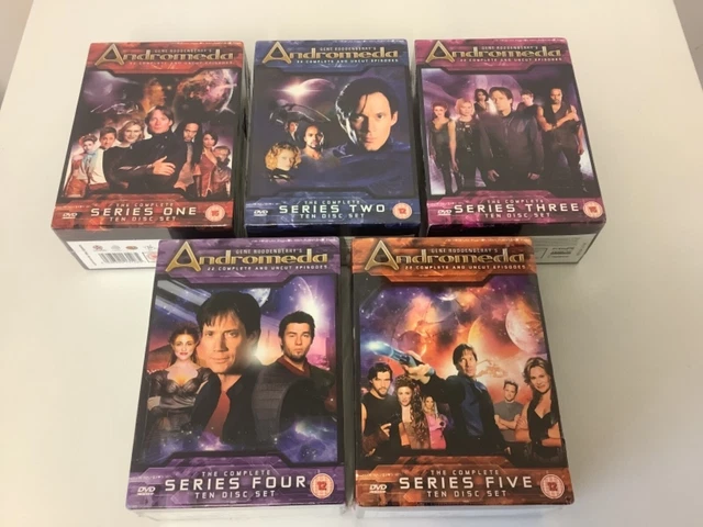 ANDROMEDA - THE Complete Series/Seasons 1, 2, 3, 4 and 5 (UK DVD Box ...