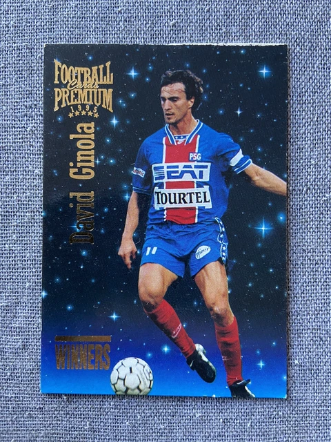Carte Panini David Ginola - PSG 1995-96 - Super Stars SL11 - Ligue 1
