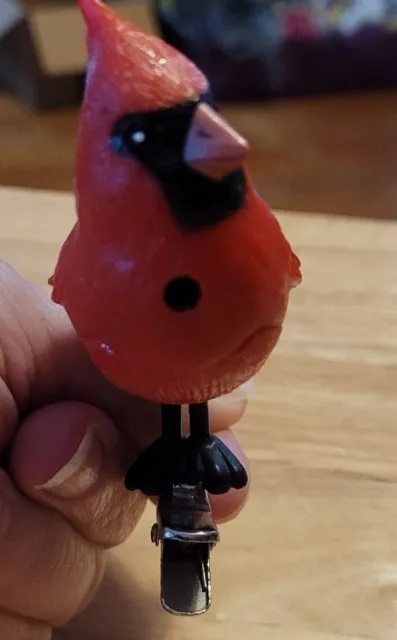 Cardinal Red Bird Clip