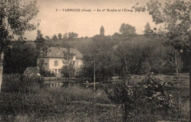 CPA 60 - VANNOISE (Oise) - 3. Le 2e Moulin et l'Etang (VAUMOISE)