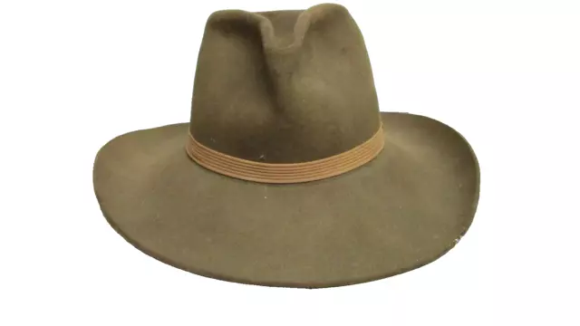 1960's INDIANA JONES STYLE RESISTOL FEDORA 3X Texas Cowboy Hat Size 7 PROP HOUSE
