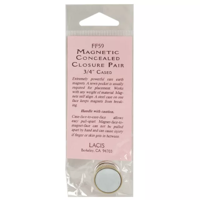 Lacis Magnetic Concealed Closure Pair 3/4"- , FF59