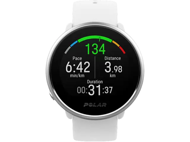 Reloj deportivo - Polar Ignite, Blanco S/M, GPS, 17h, Táctil, WR30