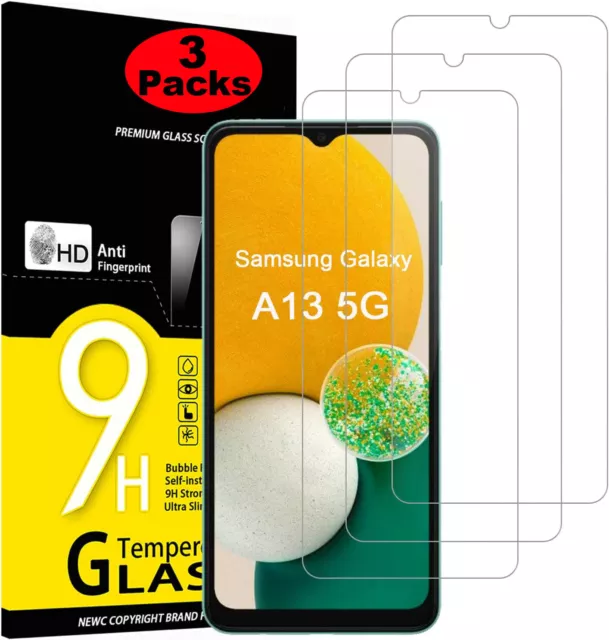 3X Pack For Samsung Galaxy A12/A13 5G HD Clear Tempered Glass Screen Protector