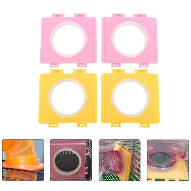 4 pz gabbia criceto scheda esterna tunnel connettore bocca accessori flessibili