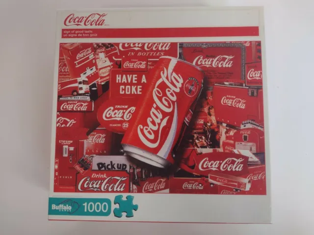 Coca-Cola Puzzle: 1000 Pieces with Poster SIGN OF GOOD TASTE Buffalo, Red Puzzle