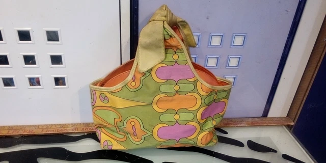 Koret Vintage Purse Mod Funky Italy 60s Style Hippie Small Tote Austin Powers