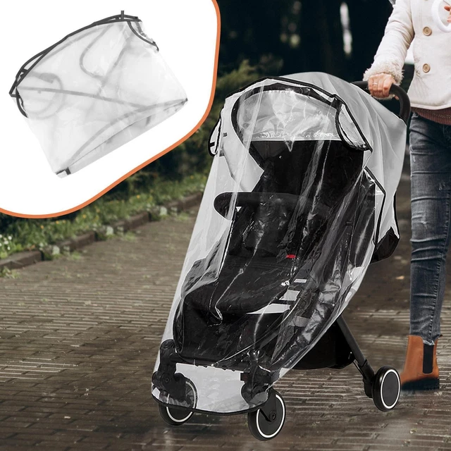 Housse De Pluie Universelle Grande Taille Poussette Double - Protection Enfants