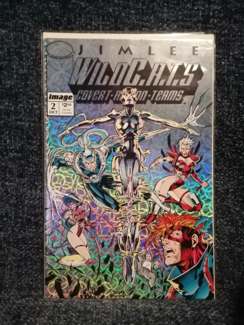 Wildc.a.t.s. #2 Nm Image Comic 1992 Foil Cover 1St Printing Jim Lee