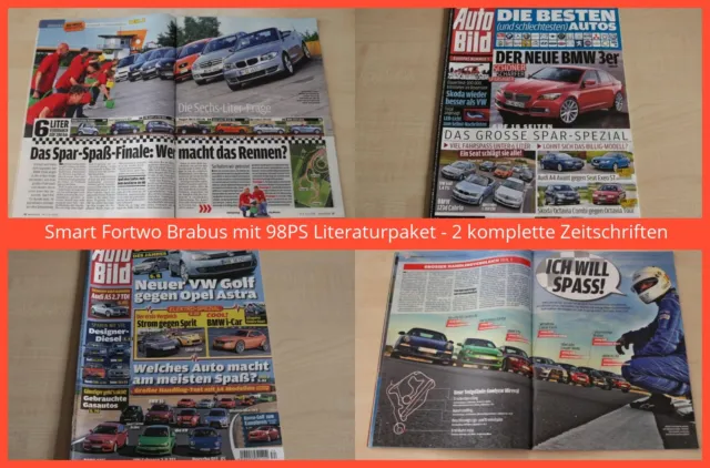 Smart Fortwo Brabus mit 98PS Literaturpaket - 2 komplette Zeitschriften