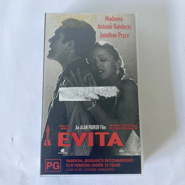 EVITA MOVIE VIDEO Tape Vhs Madonna Antonio Banderas $15.96