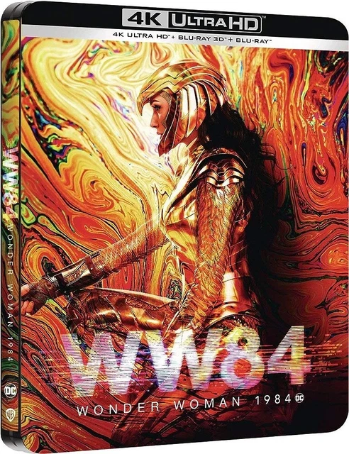 Wonder Woman 1984 Steelbook 4K Ultra Hd + Blu-Ray 3D + Blu-Ray - Neuf Emballé