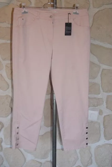 Pantalon  en stretch rose neuf T 40 marque GERRY WEBER étiqueté à 95,99 €