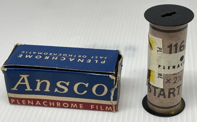 Vintage 1956 Ansco  Agfa Plenachrome 116 Film Never Used