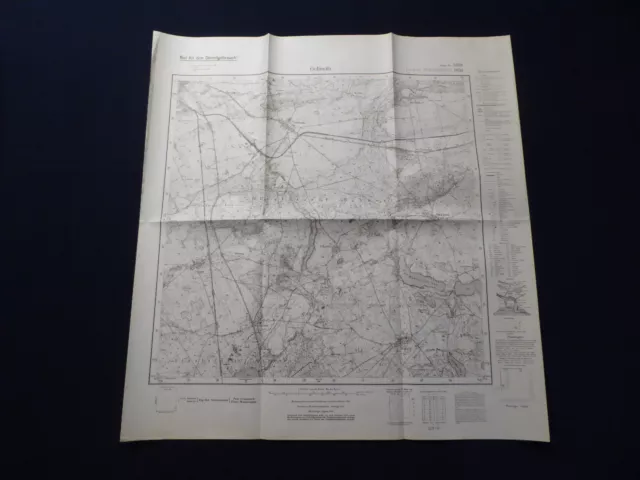 Landkarte Meßtischblatt 3459 Gollmütz i.d. Neumark / Chełmsko, Grenzmark, 1938