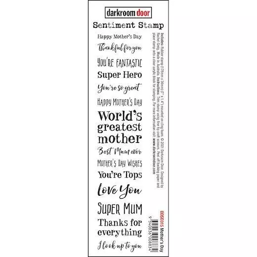 Darkroom Door Sentiment Cling Rubber Stamp - DDSE015 Mother's Day