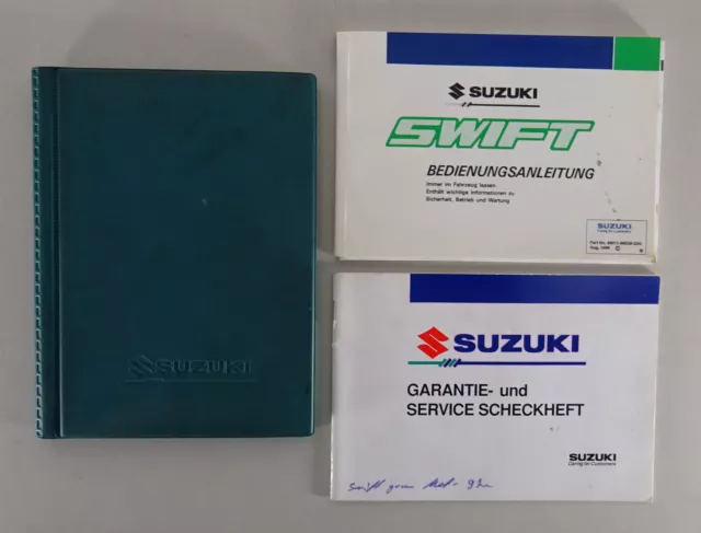 Bordmappe + Betriebsanleitung / Handbuch Suzuki Swift Typ EA Stand 08/1996