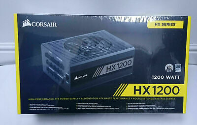 Corsair 1200W Professional Hx Hx1200 PSU FLUIDO Series Ventilatore dinamiche completamente MOD