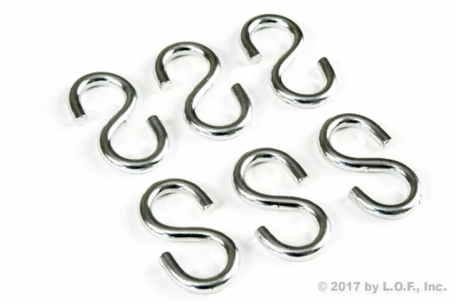 6 S-Hook 1.75 Long x 15/16" wide x 3/16 Inch ThickHeavy Duty Tarp Strap 35 Lbs