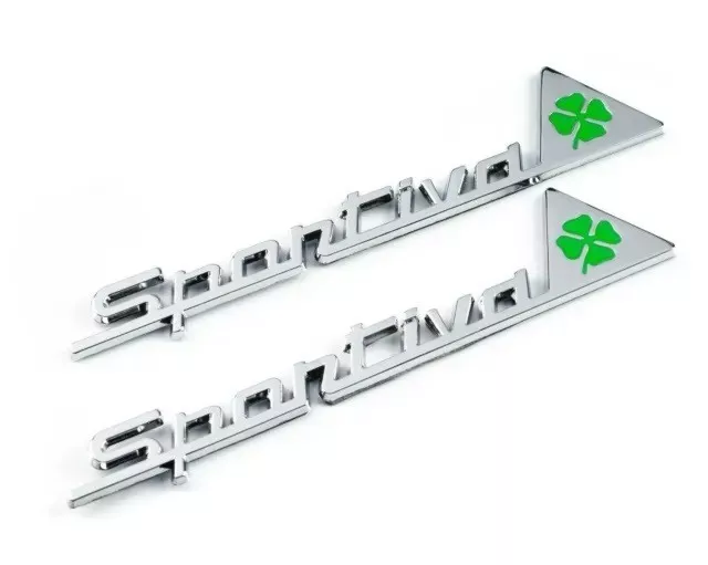 Alfa Romeo Giulietta Sportiva Coppia Stemmi Loghi Originali Metallo Badge Emblem