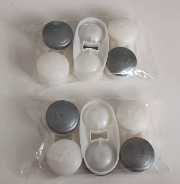 6 X Contact Lens Storage Soaking Cases - L+R Marked