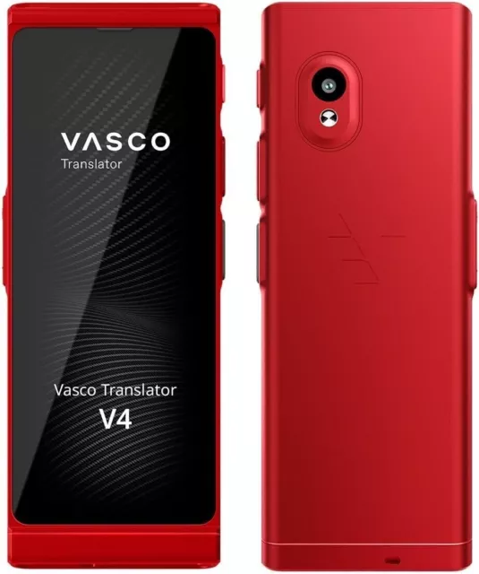 Vasco V4 Voice Translator 108 Languages Free Communication Ruby Red