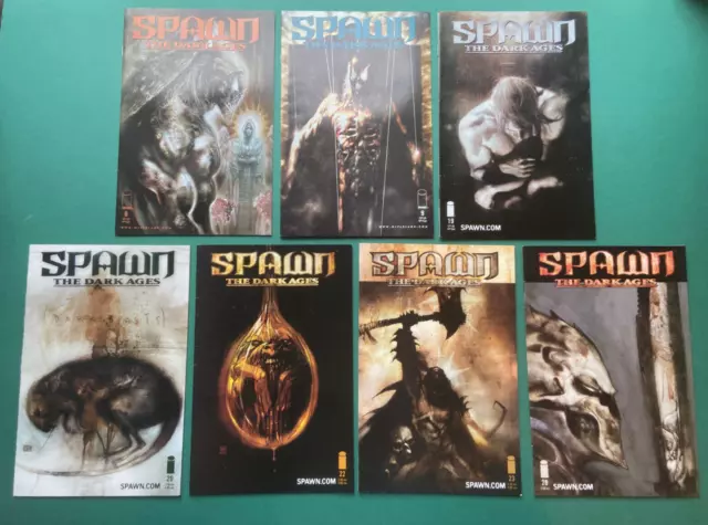 7x Spawn: The Dark Ages Bundle Job Lot 8 9 19 20 22 23 26 FN/VF (Image 1999)