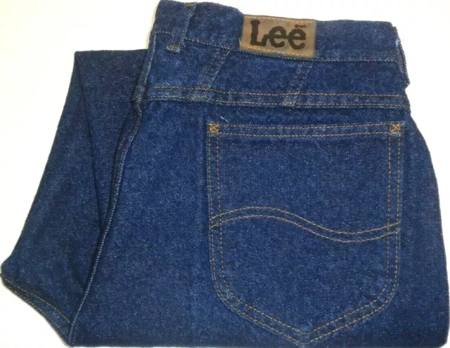 Lee BNWT Womens Size 16 Measured W30 X L28 Relaxed Fit Blue Denim Jeans USA