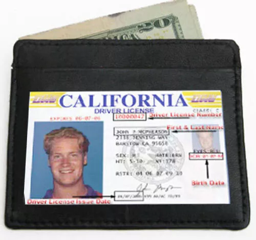 Genuine Leather Men's ID Credit Card Case Wallet Billfold Holder Wholesale Lot