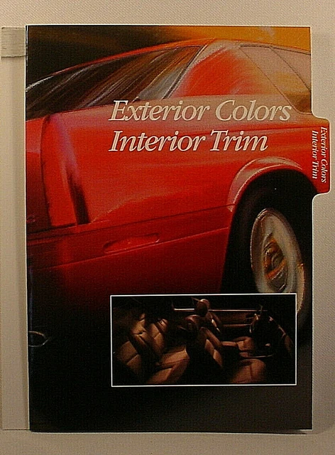 2000 Cadillac Exterior Colors /  Interior Trims Charts - All Cadillac Models