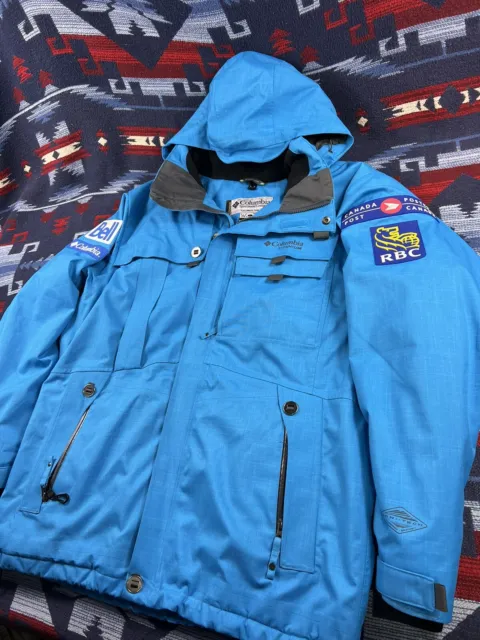 Official Team Canada Olympic Jacket Columbia Ski Team Parka coat omni-tech Sz L