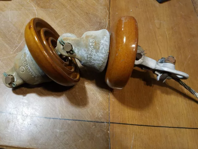 Antique High Voltage Electrical Porcelain Insulators