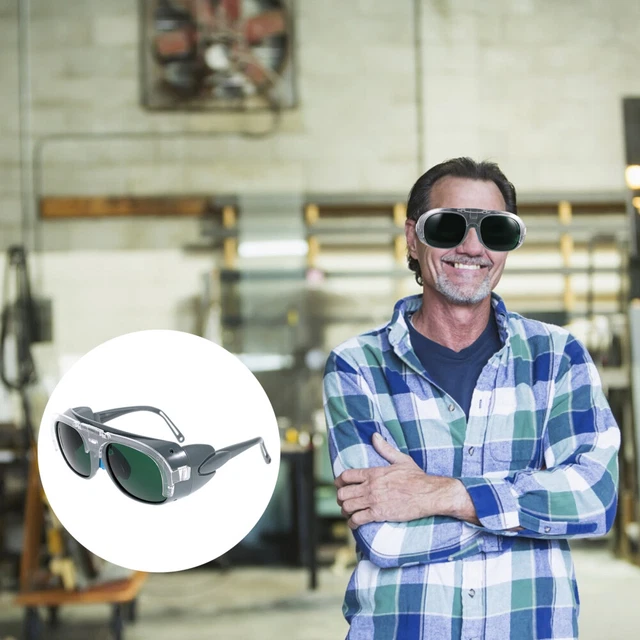 2 Pcs Welding Glasses Abs Work Safety Tool Anti- Glare Goggles Multitools