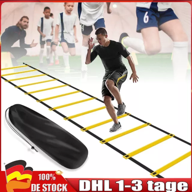 Koordinationsleiter 6m Trainingsleiter Fußballeiter Fitnessleiter Agility Leiter