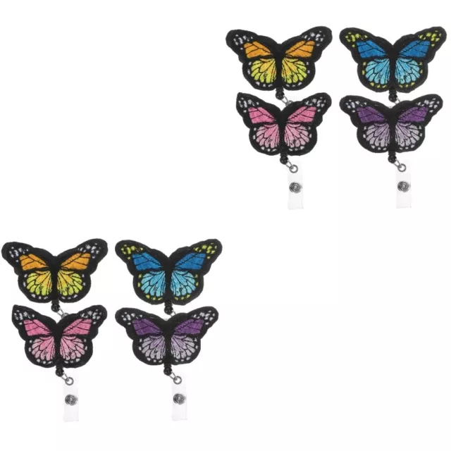 8 PCS BUTTERFLY Badge Scroll Clips Holders for Name Tag $29.63 - PicClick AU