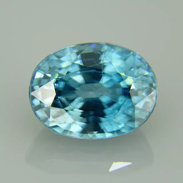 Oval Blue Zircon 2.51ct natural loose gemstones