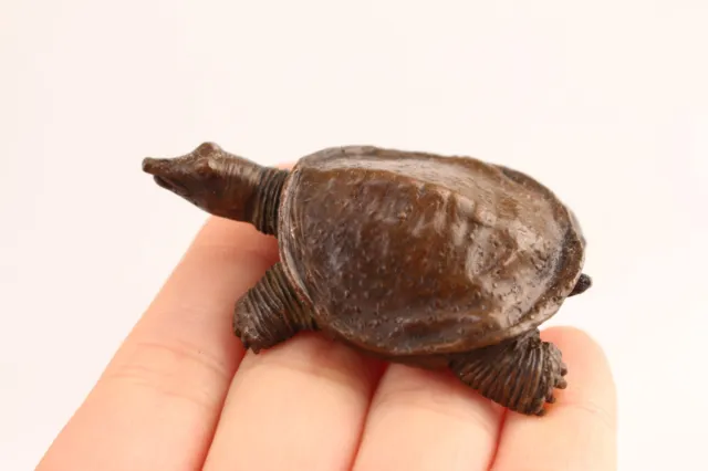 Rare China copper handmade turtle tortoise statue netsuke collectable art gift