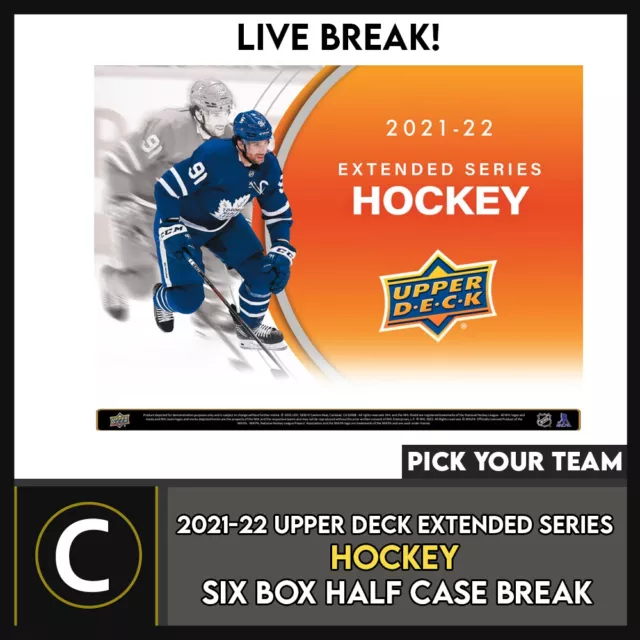 2021-22 Upper Deck Extended Series Hockey 6 Box Break #H1491 - Pick Your Team