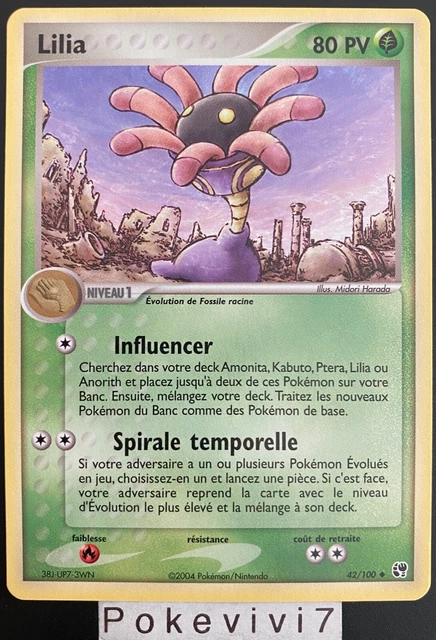 Carte Pokemon LILIA 42/100 Bloc EX Tempête de Sable FR NEUF
